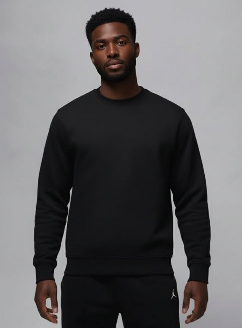 NAKIŞSIZ SİYAH SWEATSHIRT