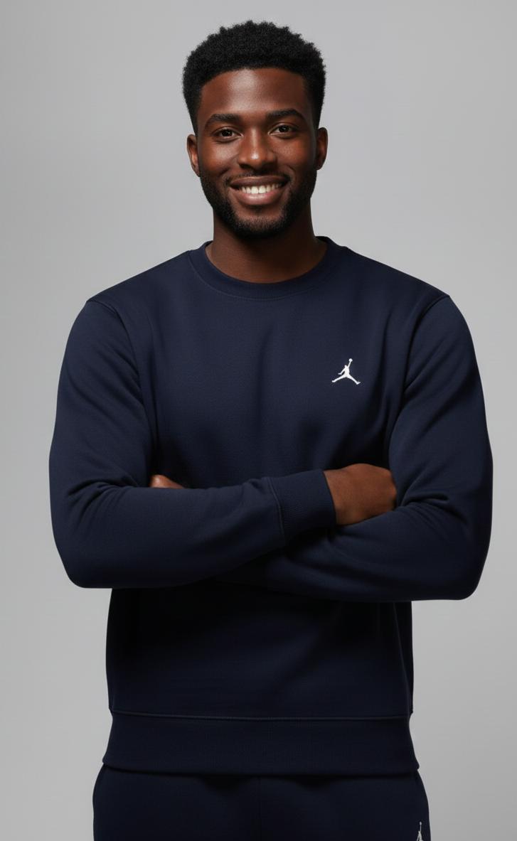 JORDAN NAKIŞLI LACİVERT SWEATSHIRT