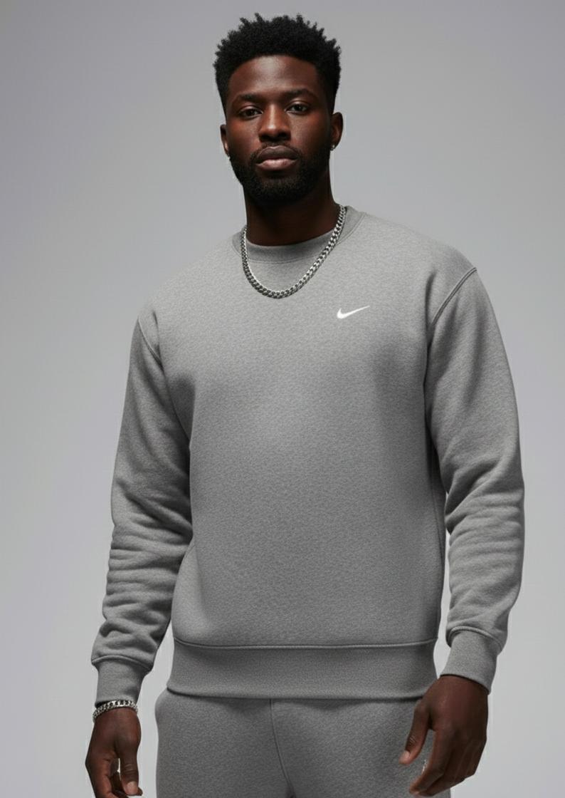 NIKE NAKIŞLI GRİ SWEATSHIRT